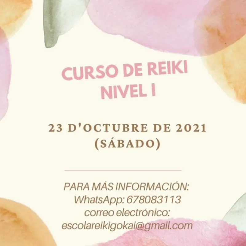 Hemos vuelto!! Abrimos nuevas formaciones! Curso de Nivel I de Reiki tradiciona 