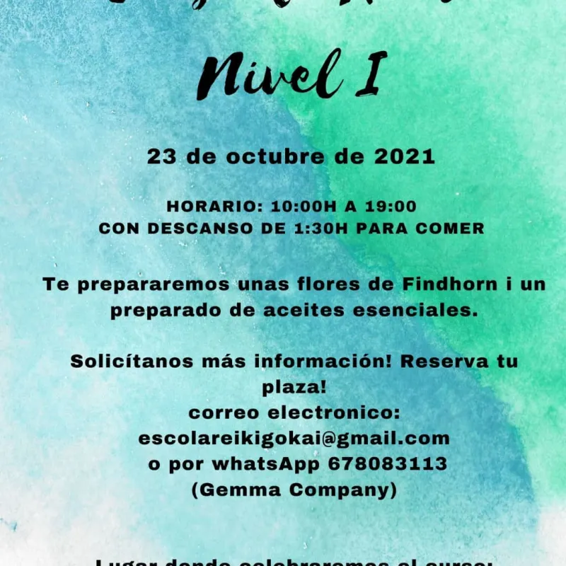 Formación de Reiki Nivel I El reiki es una de las herramien 